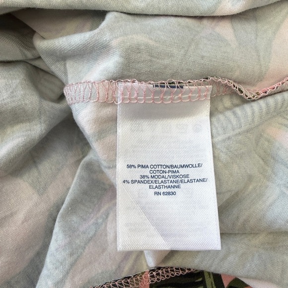 Lands End Womens Tropical Leaf Print Wrap Maxi Dress Size SMALL Resort Vacation - Picture 12 of 12